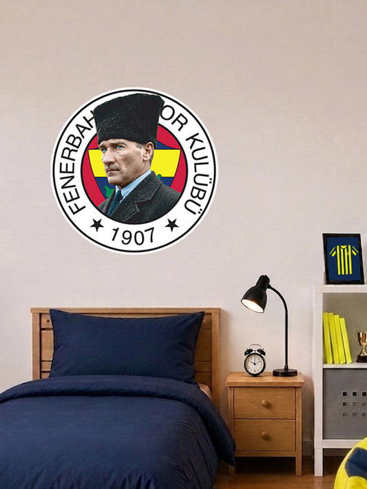 Fenerbahçe Ve Atatürk Büyük Sticker 40x50 Cm