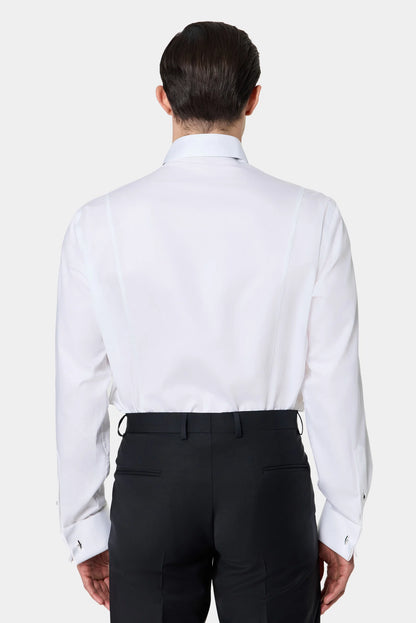 Damat Slim Fit Beyaz Düz Smokin Gömlek