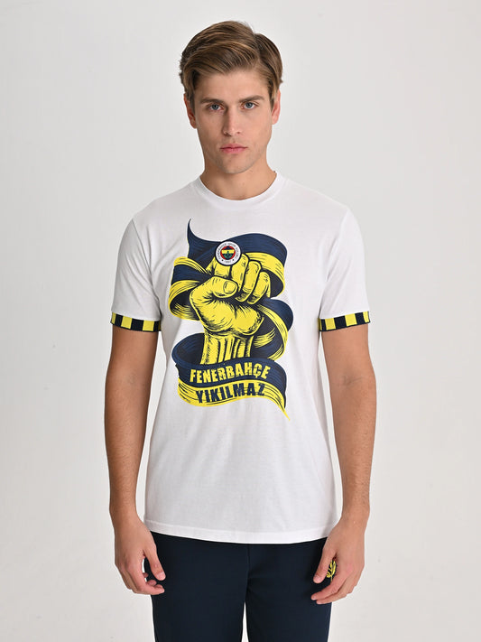 Fenerbahçe Beyaz Tribün Fenerbahçe Yıkılmaz Erkek Tshirt