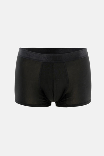 Bordo-siyah 3'lü Desenli Micro Modal Boxer