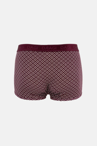 Mürdüm Desenli Micro Modal Boxer