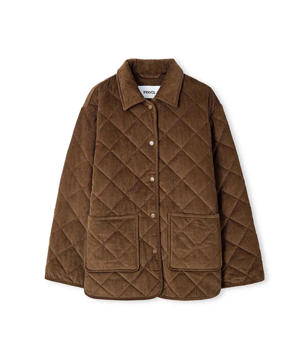 Kahverengi Kadife Kapitone Mont Iw6260012390074 | Ipekyol