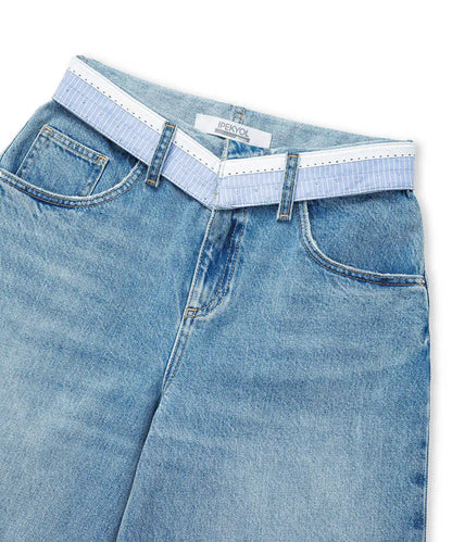 Mavi Kontrast Bel Wide Leg Jean Pantolon Iw6260018037629 | Ipekyol