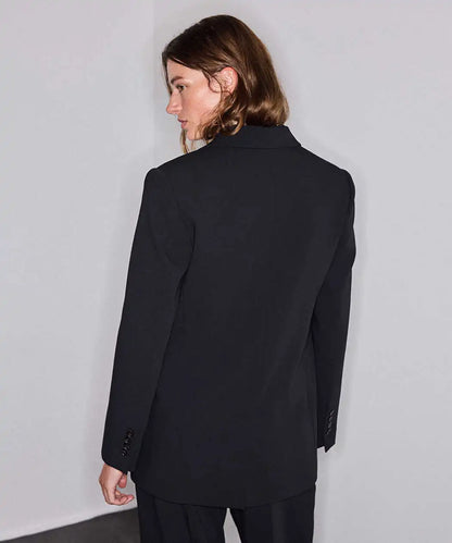 Siyah Vatkalı Oversize Blazer Iw6260106130001 | Ipekyol