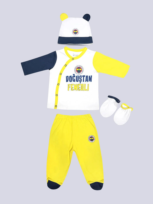 Fenerbahçe Beyaz Doğuştan Fenerli 3'lü Bebek Hastane Çıkışı