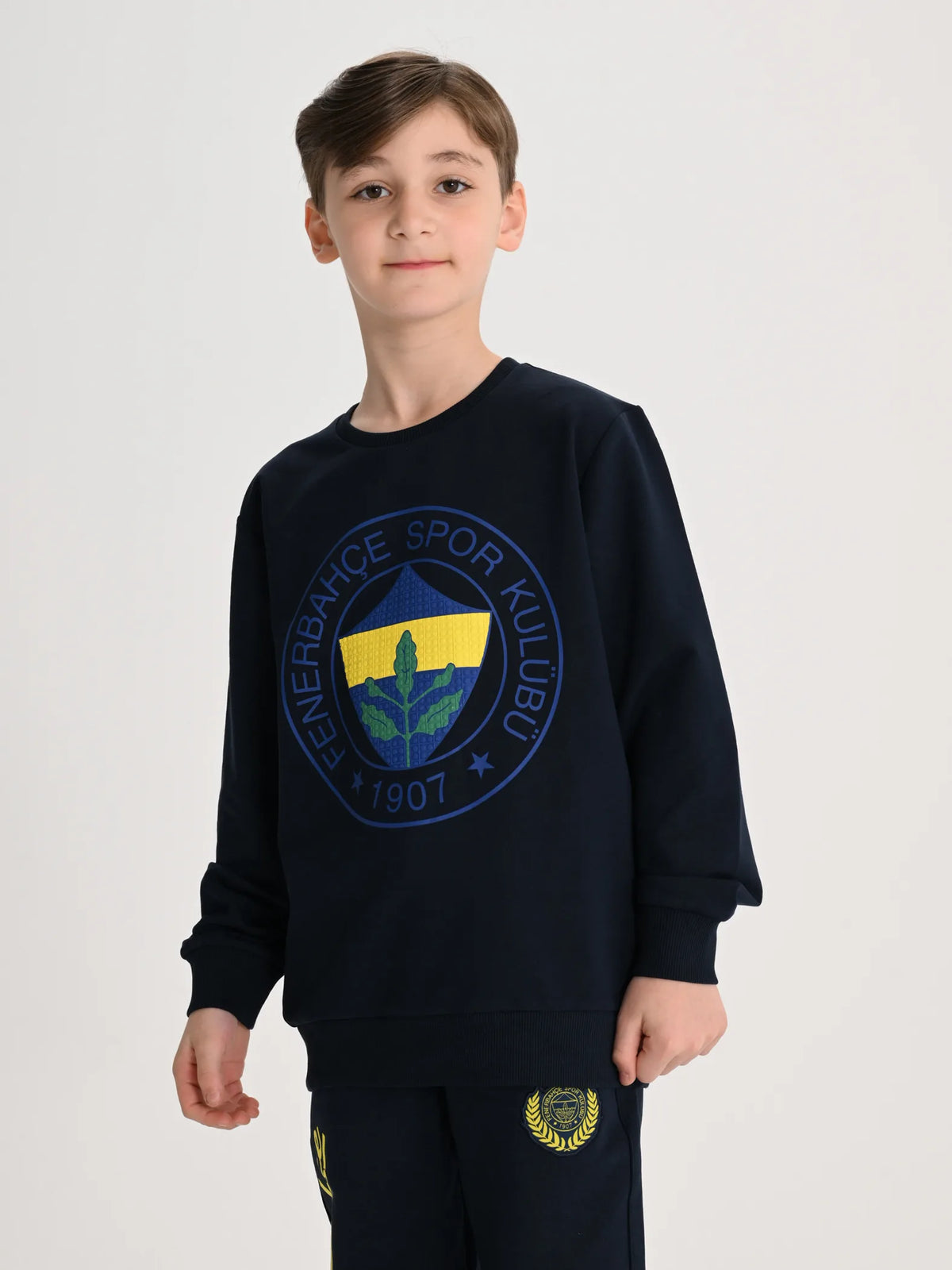 Fenerbahçe Lacivert Tribün Yüksek Armalı Çocuk Sweatshirt