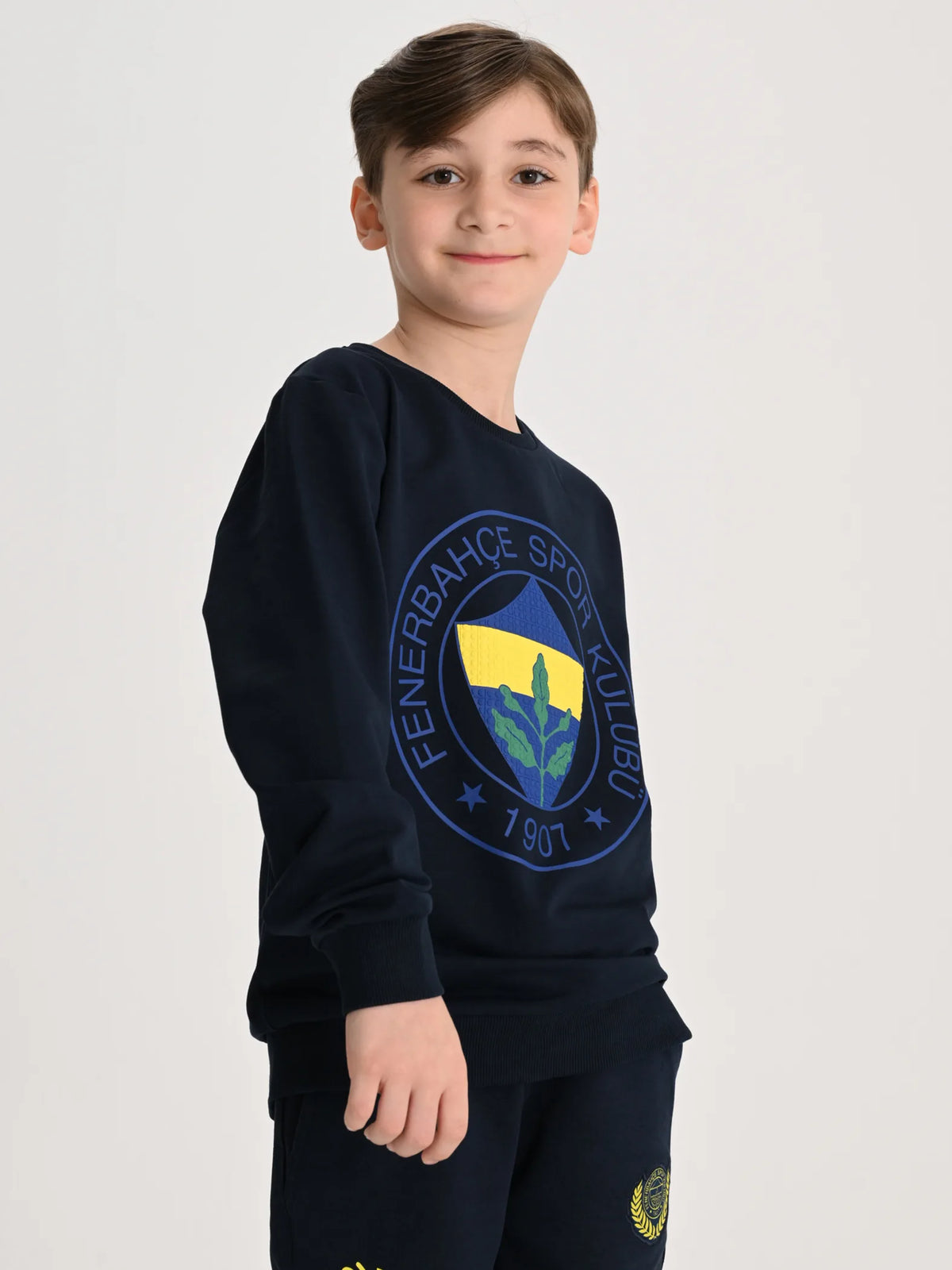 Fenerbahçe Lacivert Tribün Yüksek Armalı Çocuk Sweatshirt