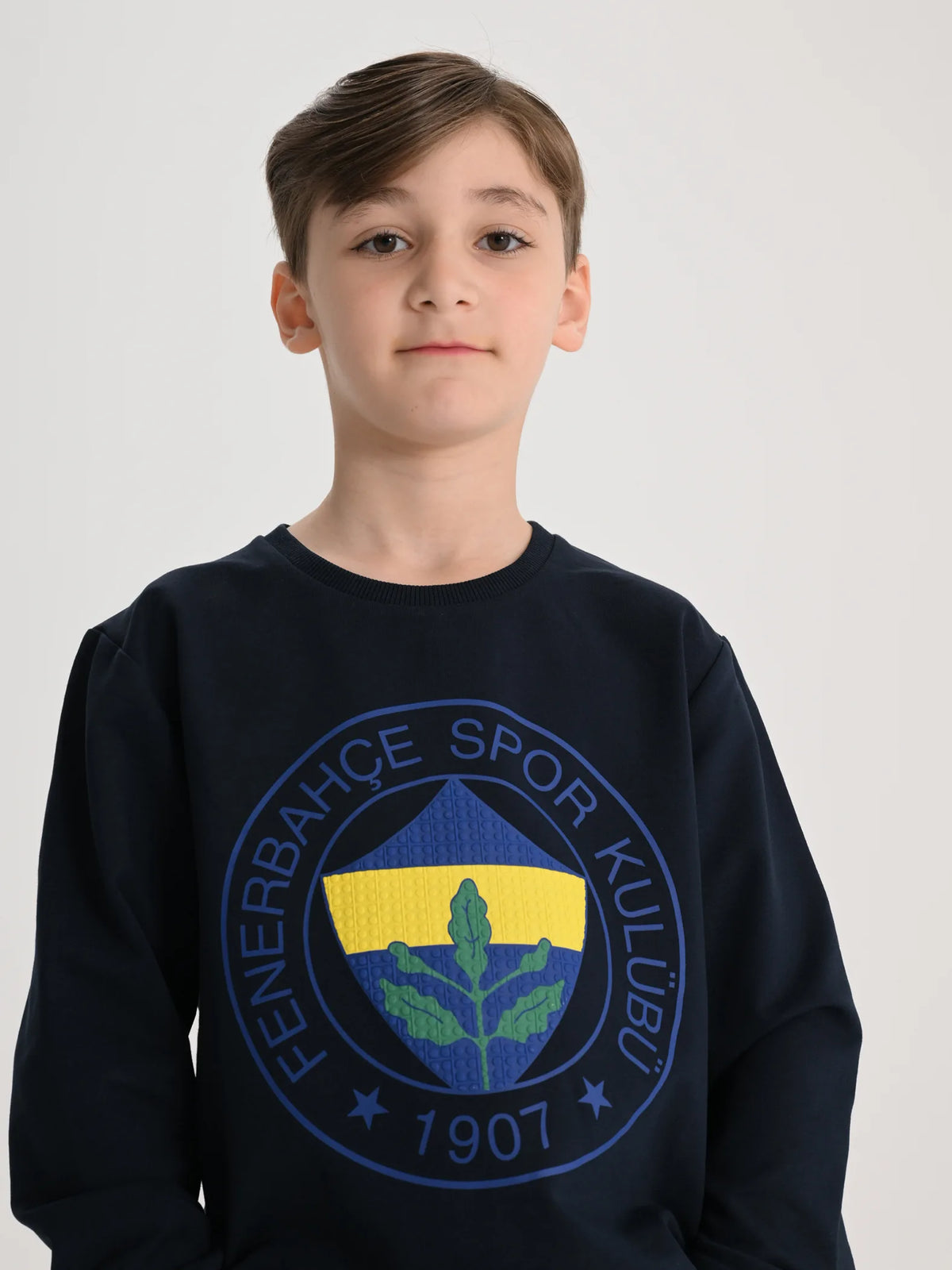 Fenerbahçe Lacivert Tribün Yüksek Armalı Çocuk Sweatshirt