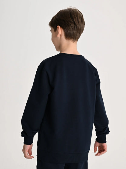 Fenerbahçe Lacivert Tribün Yüksek Armalı Çocuk Sweatshirt