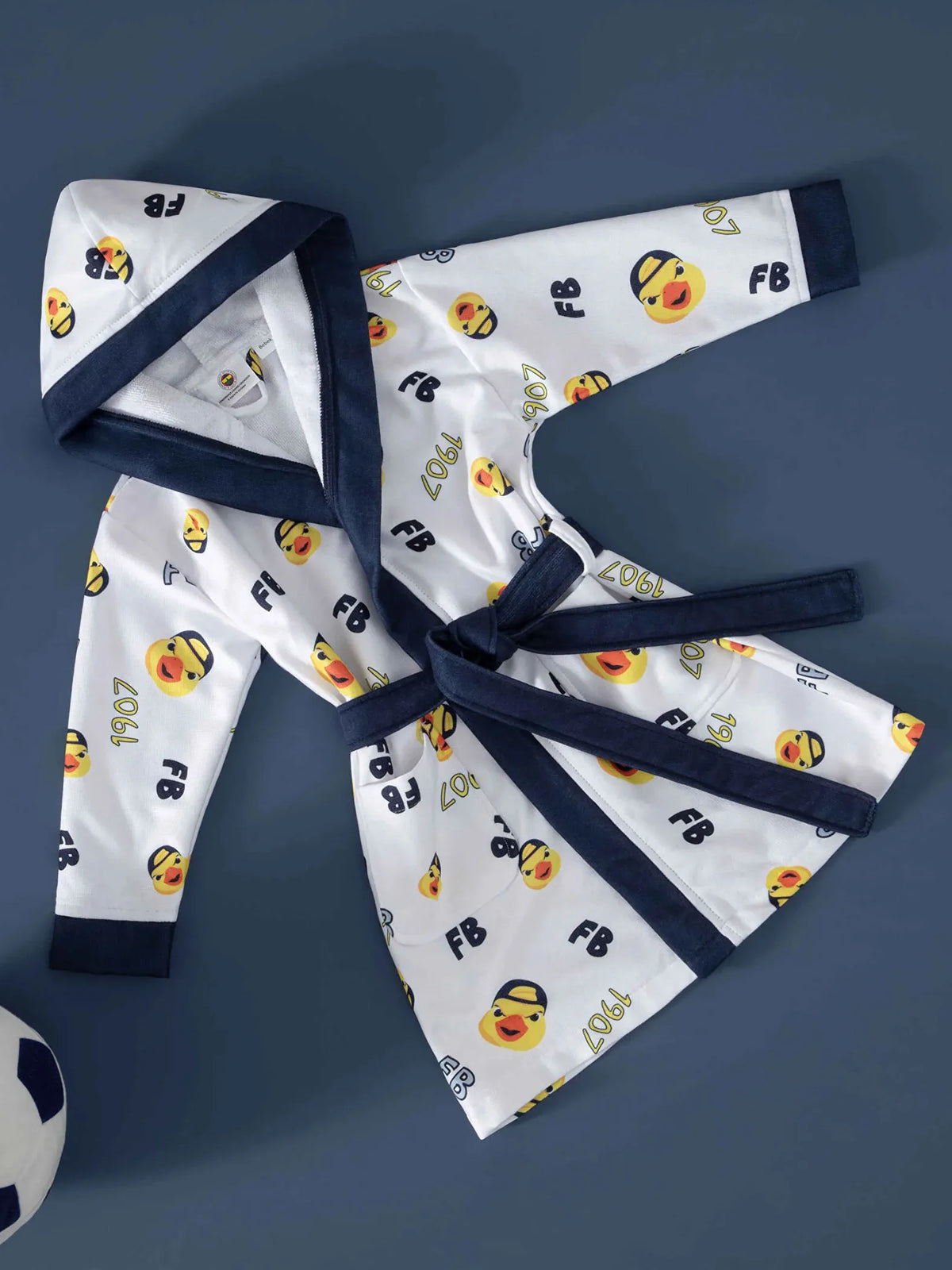 Fenerbahçe Beyaz Yellow Bebek Bornoz