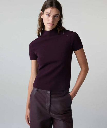 Mor Dik Yaka Basic Triko Iw6260050209008 | Ipekyol