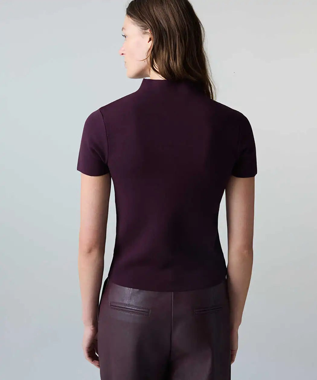 Mor Dik Yaka Basic Triko Iw6260050209008 | Ipekyol