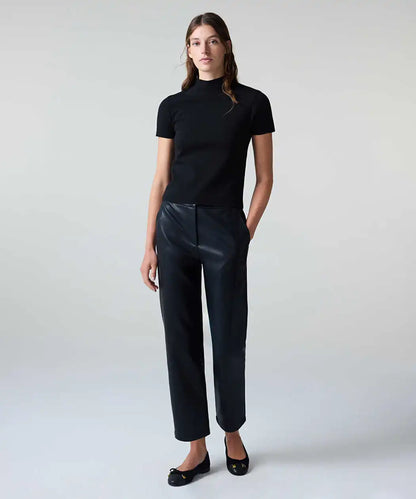 Siyah Dik Yaka Basic Triko Iw6260050209001 | Ipekyol