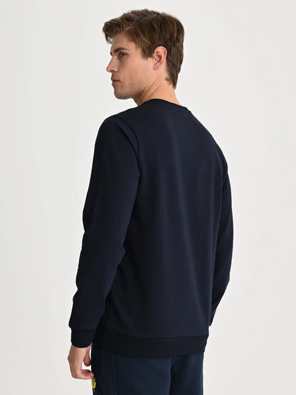Fenerbahçe Lacivert Tribün Kamuflaj Logolu Erkek Sweatshirt