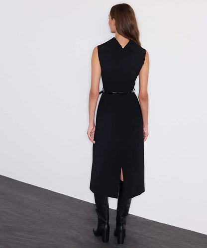 Siyah Kemerli Midi Elbise Iw6260002214001 | Ipekyol