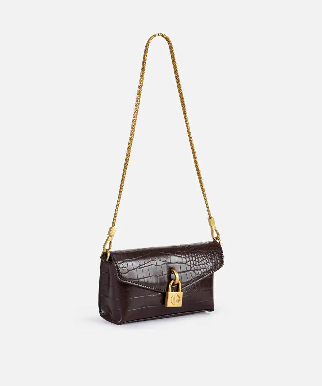 Kahverengi Timsah Derisi Görünümlü Clutch Iw6260121003006 | Ipekyol