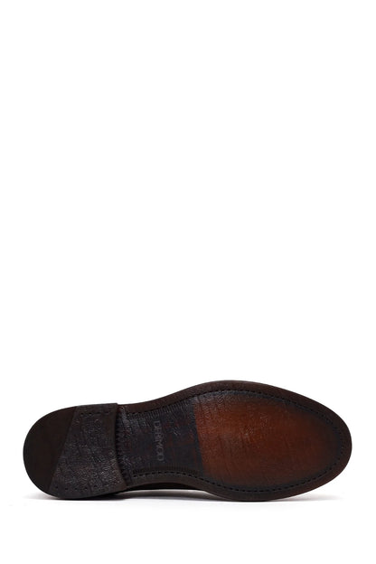 Derimod Black Erkek Kahverengi Bağcıklı Süet Deri Casual Ayakkabı