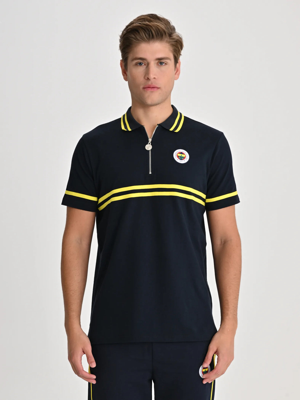 Fenerbahçe Tribün Sarı Lacivert Erkek Polo Tshirt