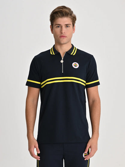 Fenerbahçe Tribün Sarı Lacivert Erkek Polo Tshirt