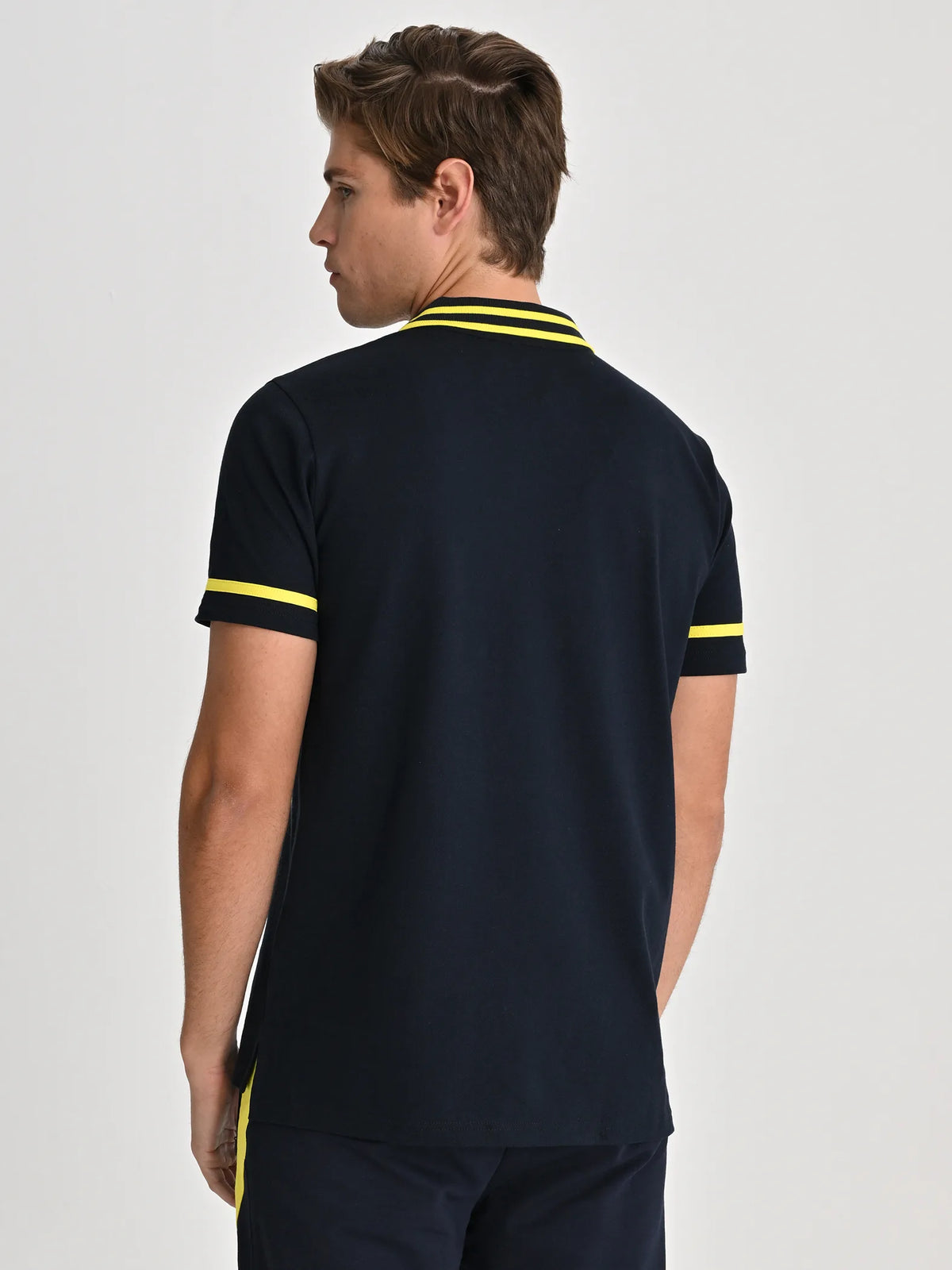 Fenerbahçe Tribün Sarı Lacivert Erkek Polo Tshirt
