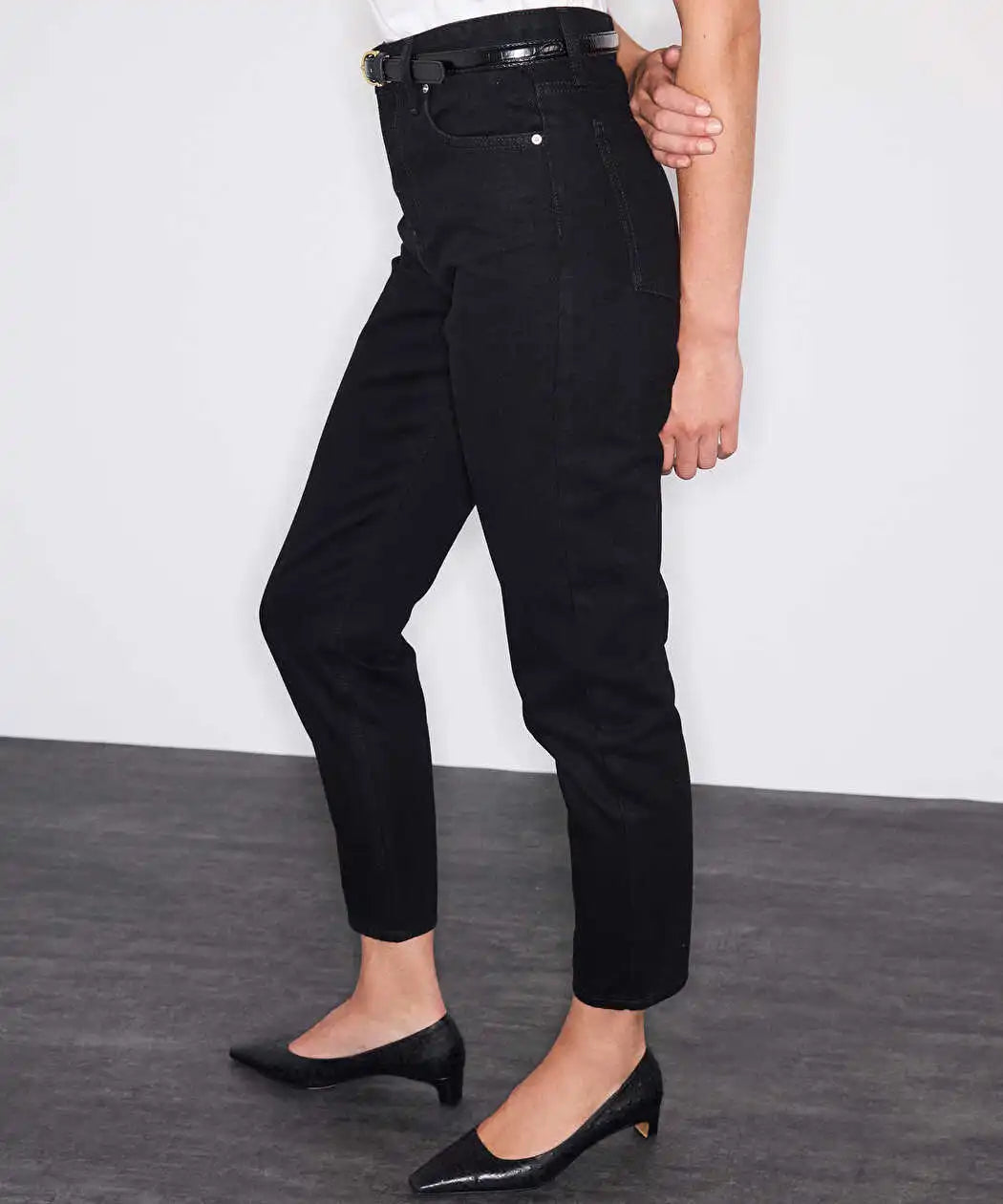 Siyah Mom Fit Jean Pantolon Iw6260018041001 | Ipekyol