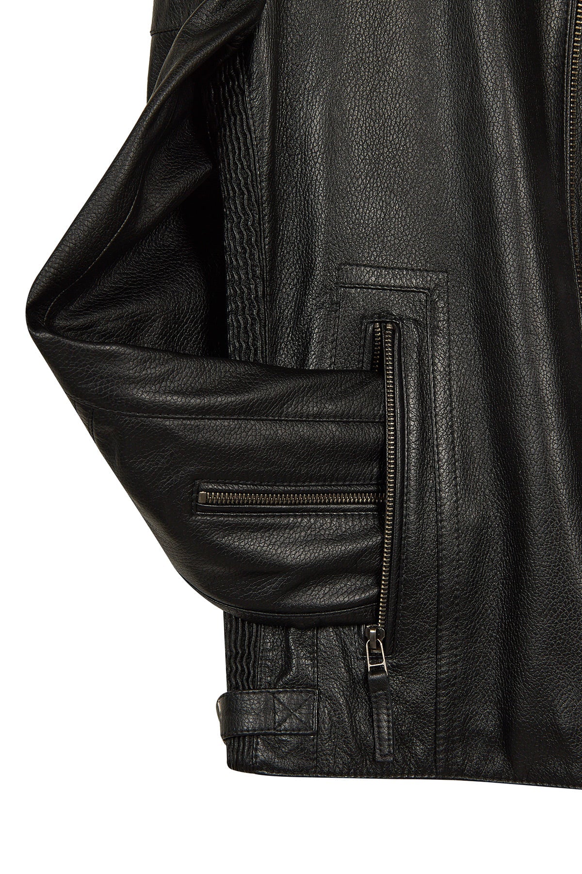 Lavine Erkek Siyah Slim-fit Deri Ceket