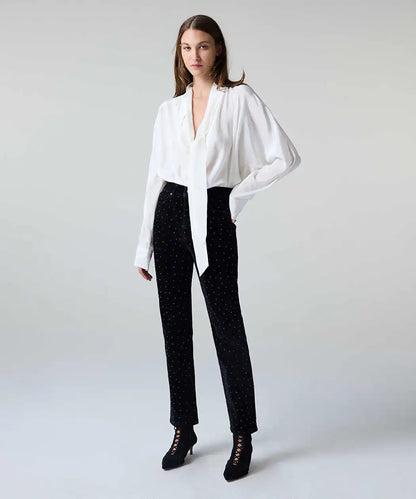 Siyah Hotfix Baskılı Straight Fit Jean Pantolon Iw6260018061001 | Ipekyol