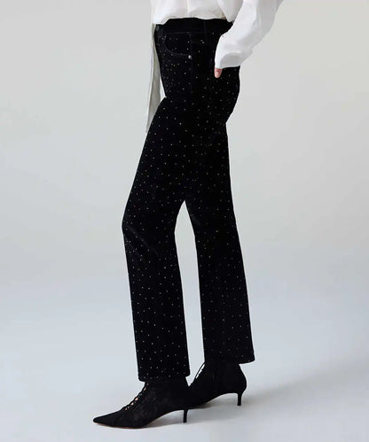 Siyah Hotfix Baskılı Straight Fit Jean Pantolon Iw6260018061001 | Ipekyol