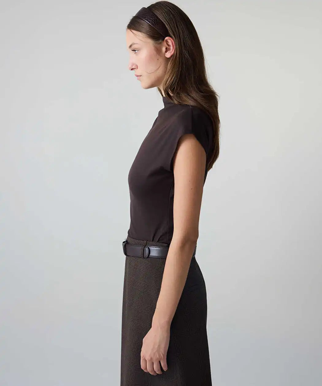 Kahverengi Yüksek Yaka Basic Body Iw6260070192074 | Ipekyol