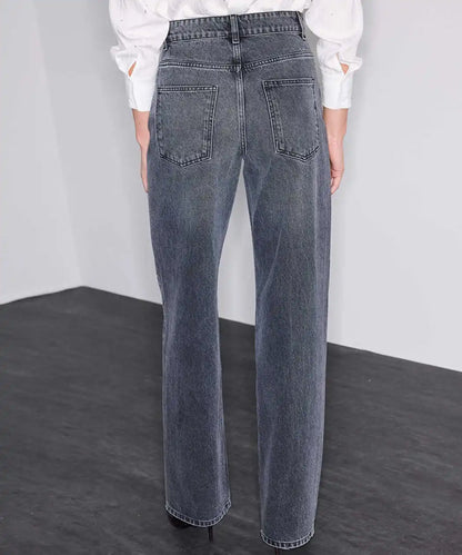 Antrasit Hotfix Baskılı Wide Leg Jean Pantolon Iw6260018053036 | Ipekyol