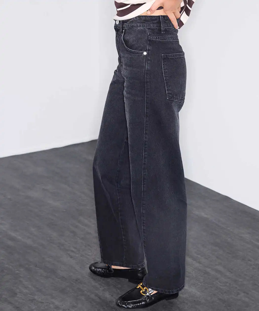 Siyah Barrel Fit Jean Pantolon Iw6260018051001 | Ipekyol