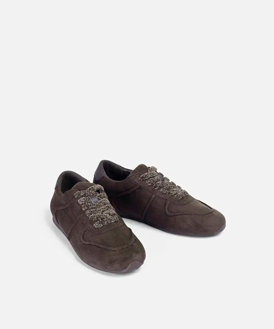 Kahverengi Kontrast Bağcıklı Sneaker Iw6260062002006 | Ipekyol