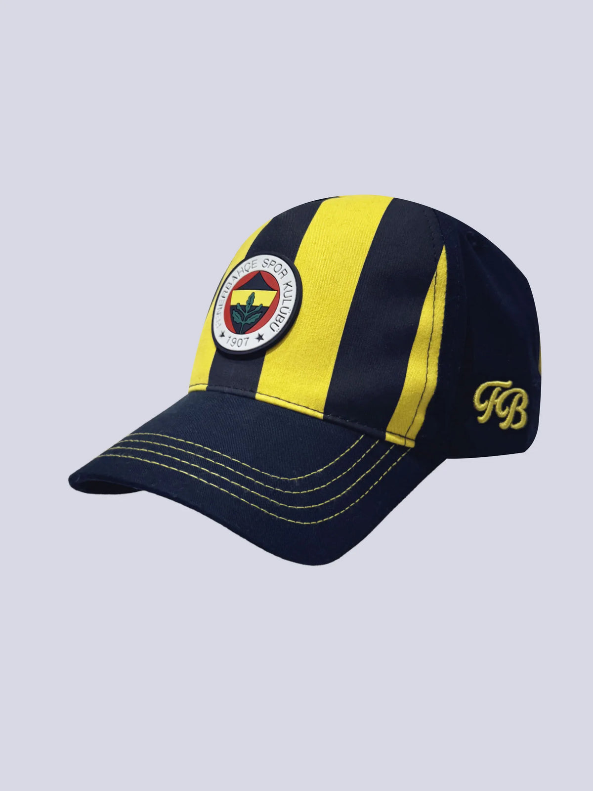 Fenerbahçe Sarı Lacivert Çubuklu Unisex Şapka