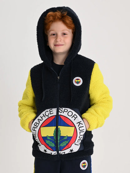 Fenerbahçe Lacivert Tribün 6 Renk Logolu Çocuk Sweatshirt