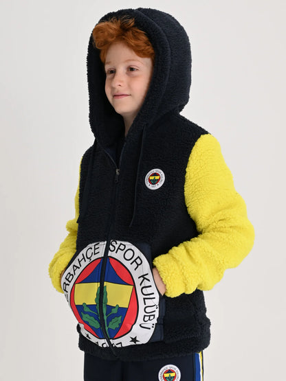 Fenerbahçe Lacivert Tribün 6 Renk Logolu Çocuk Sweatshirt