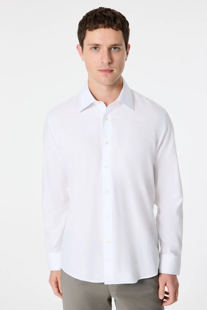 Damat Slim Fit Beyaz Gabardin Gömlek