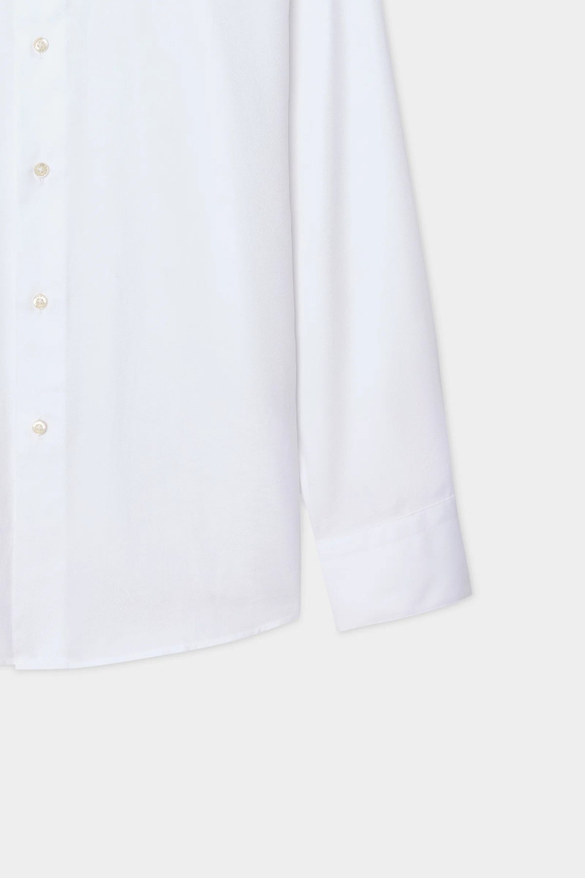 Damat Slim Fit Beyaz Gabardin Gömlek