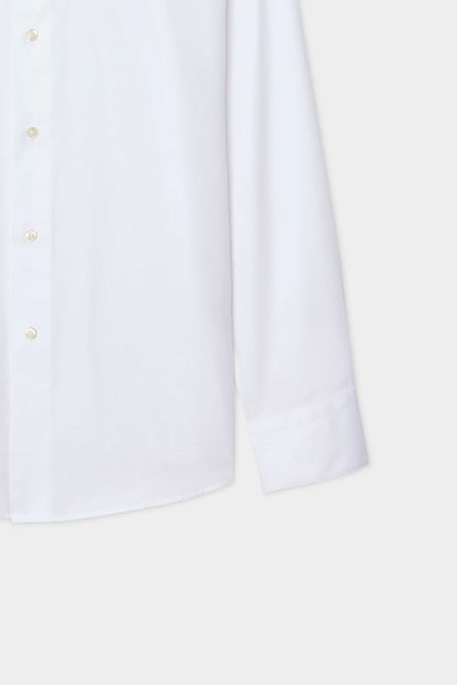 Damat Slim Fit Beyaz Gabardin Gömlek