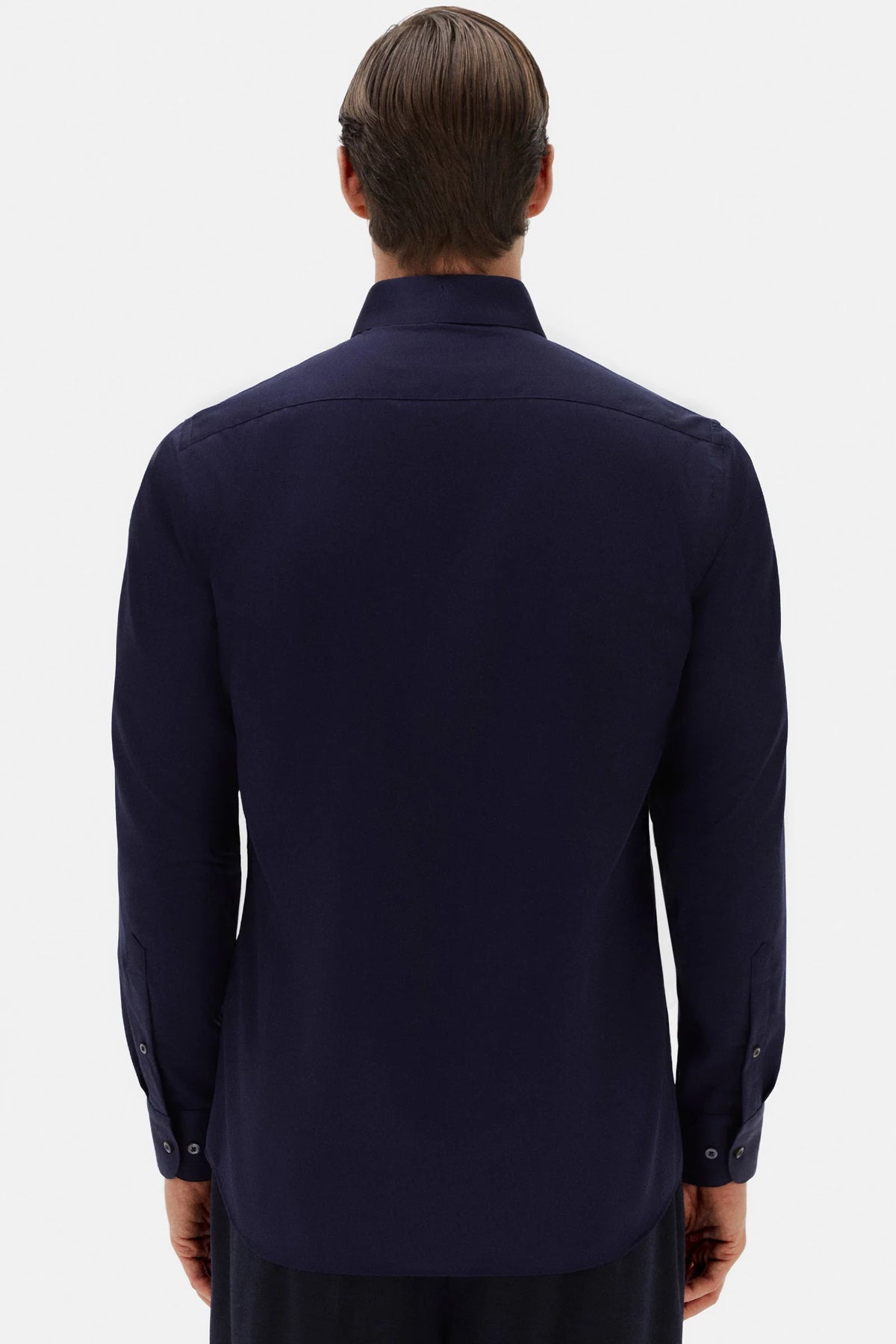 Damat Slim Fit Lacivert Gabardin Gömlek