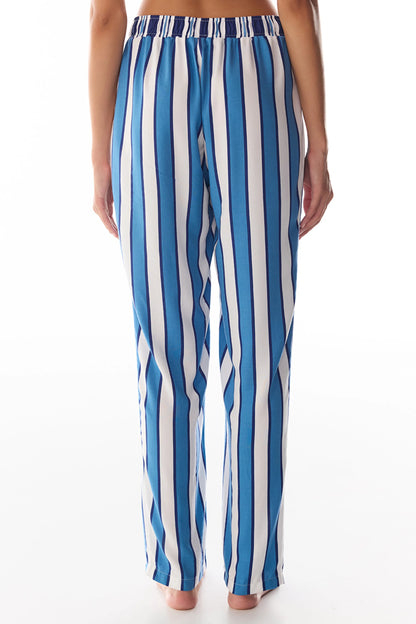 Mavi Vacation Çizgili Pijama Altı