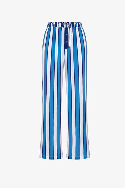 Mavi Vacation Çizgili Pijama Altı