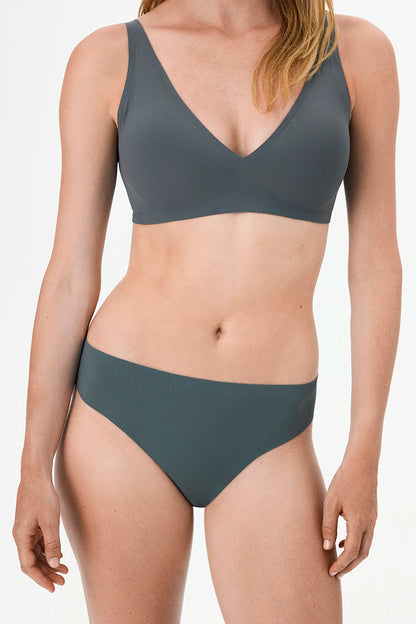 Iz Bırakmaz Gri Fit Brazilian Külot