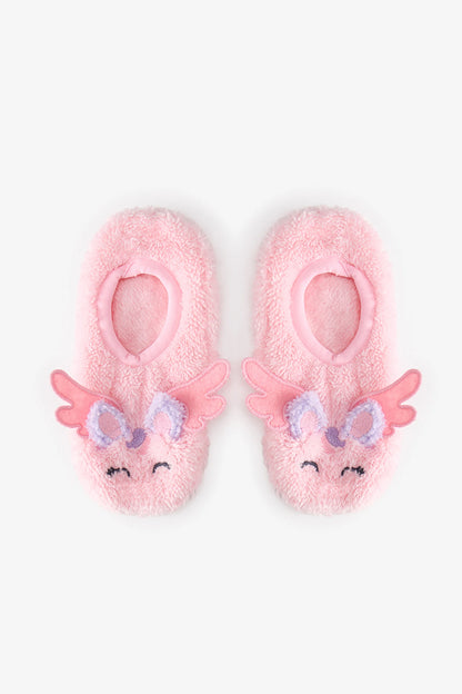 Kız Çocuk Pembe Winged Unicorn Çetik