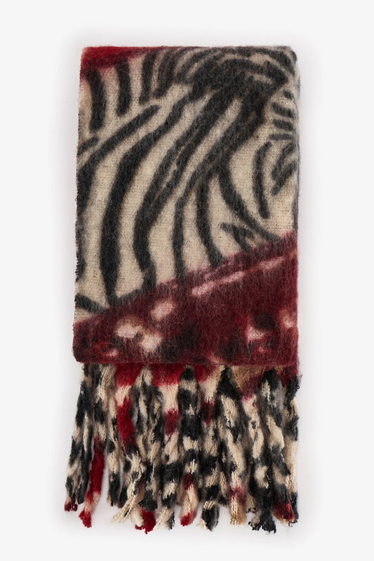 Erica Zebra Desenli Atkı