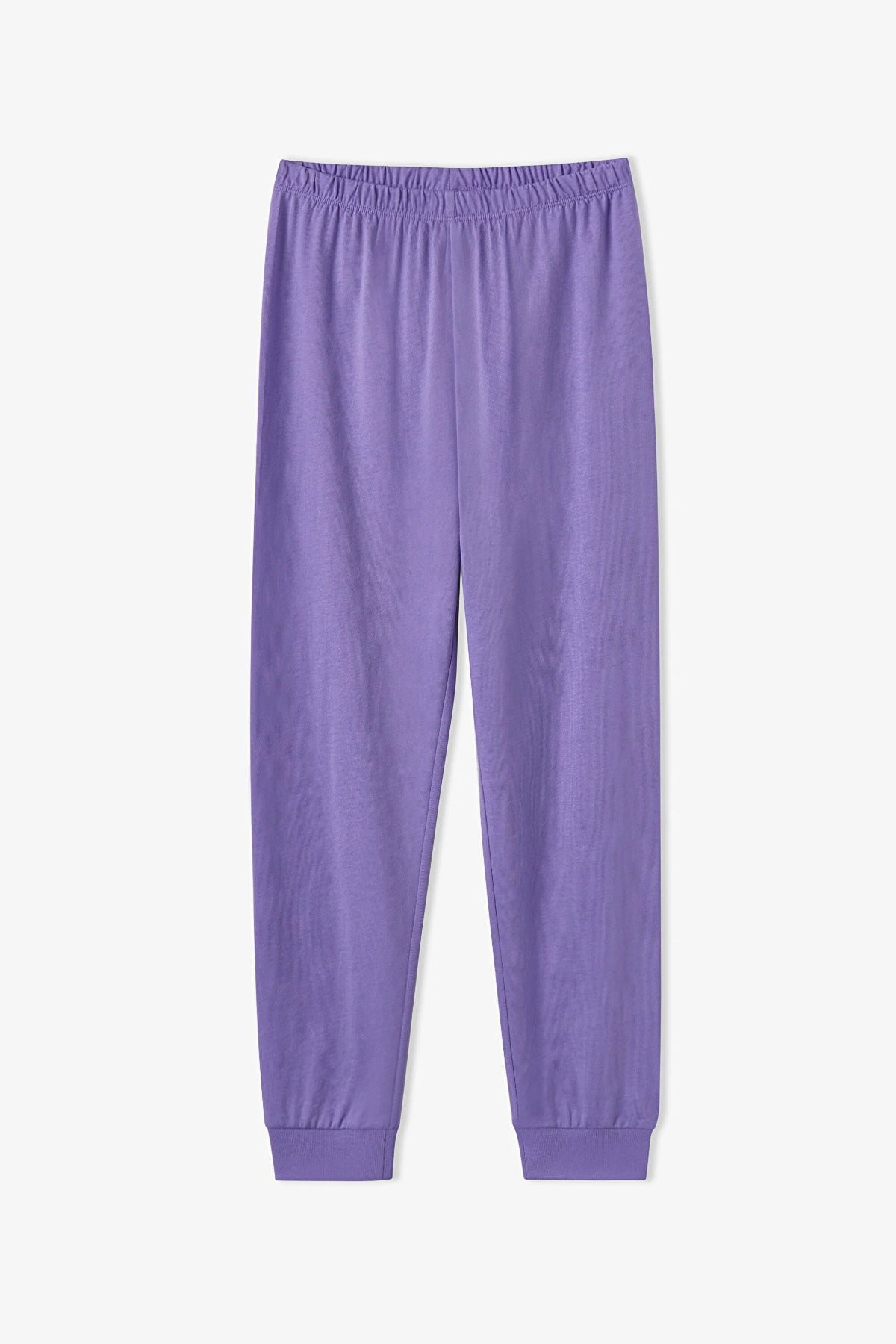 Kız Çocuk Lila Capyparty Pamuklu Uzun Kollu 2'li Pijama Takımı