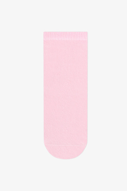 Kız Çocuk Pembe Sparkle Princess Prenses Desenli Pamuklu 4 Çift Soket Çorap