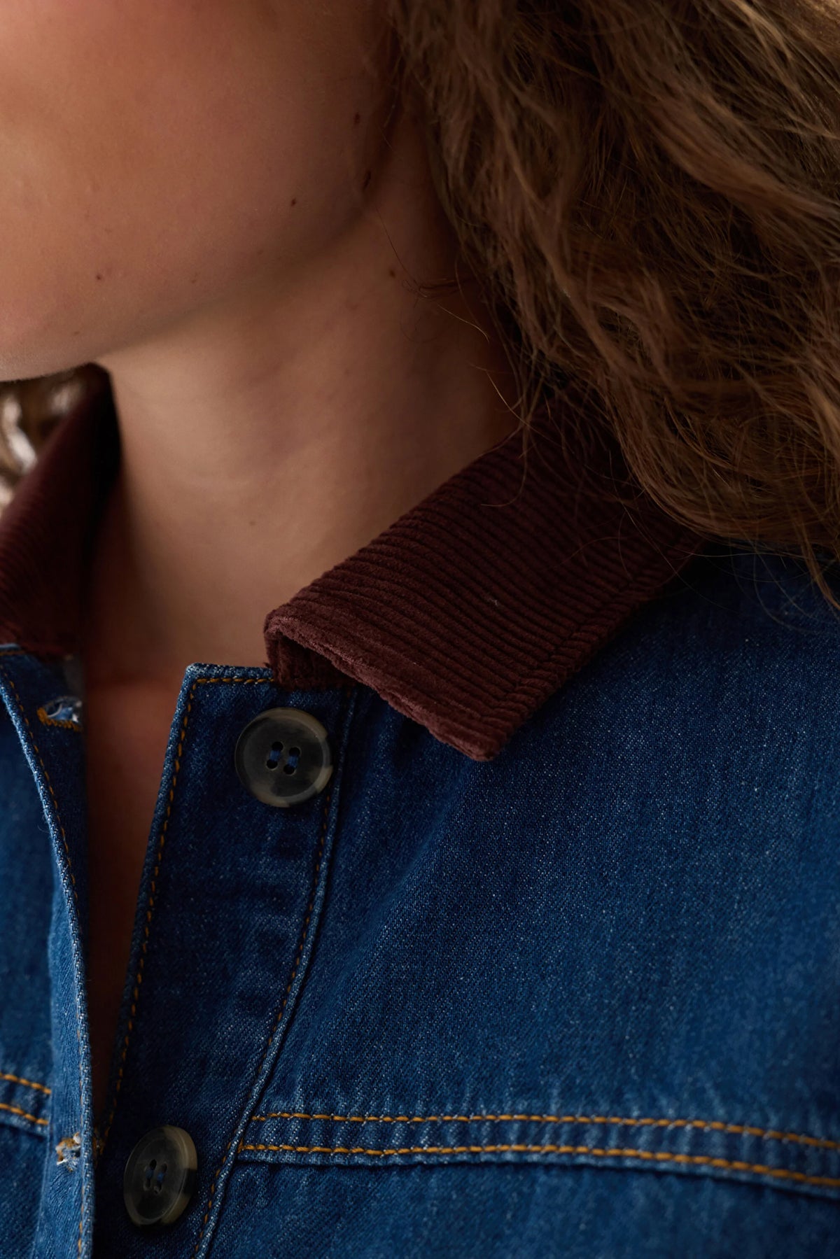 Koyu Mavi Denim Ceket