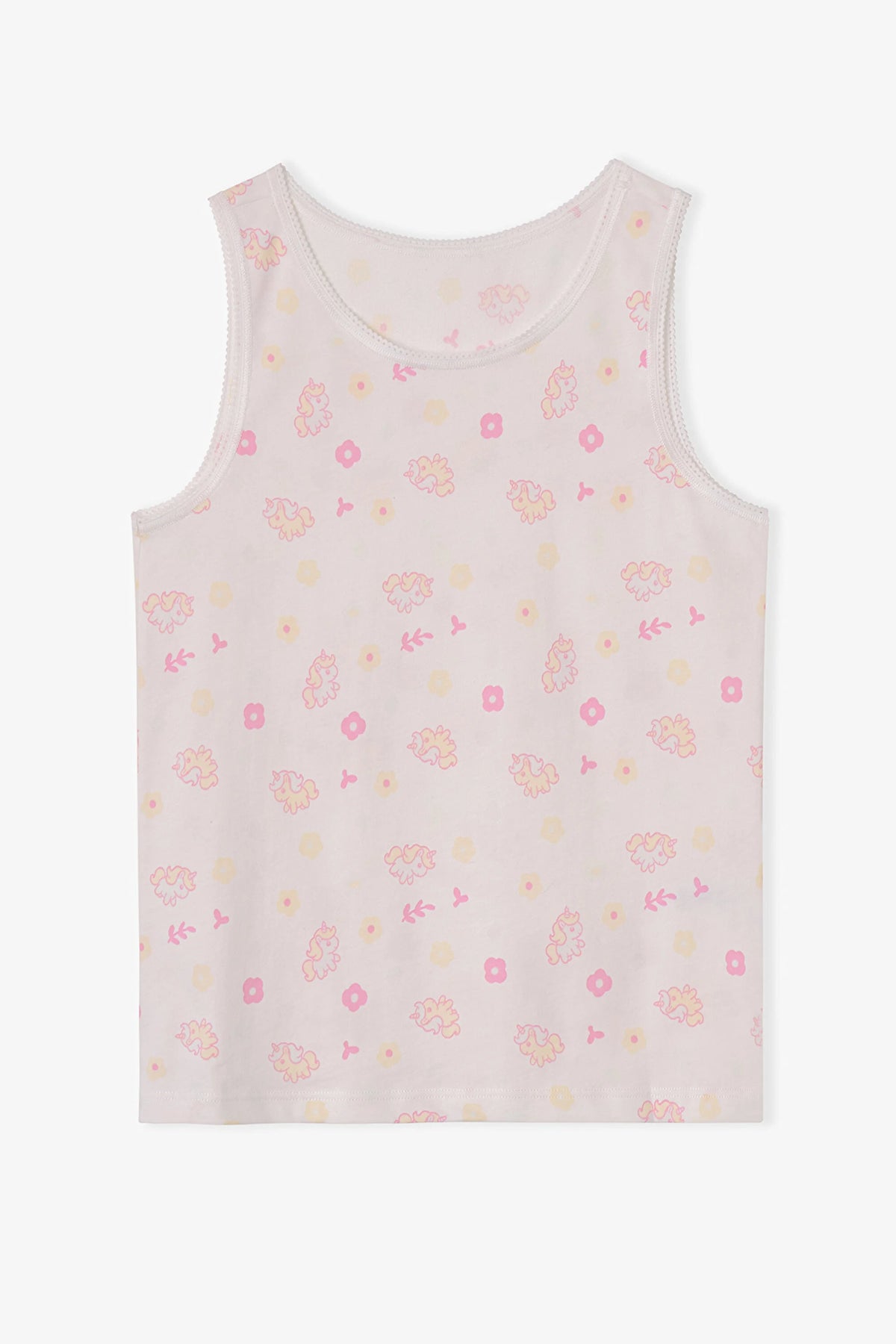 Kız Çocuk Kawaii Unicorn Pamuklu 2'li Atlet
