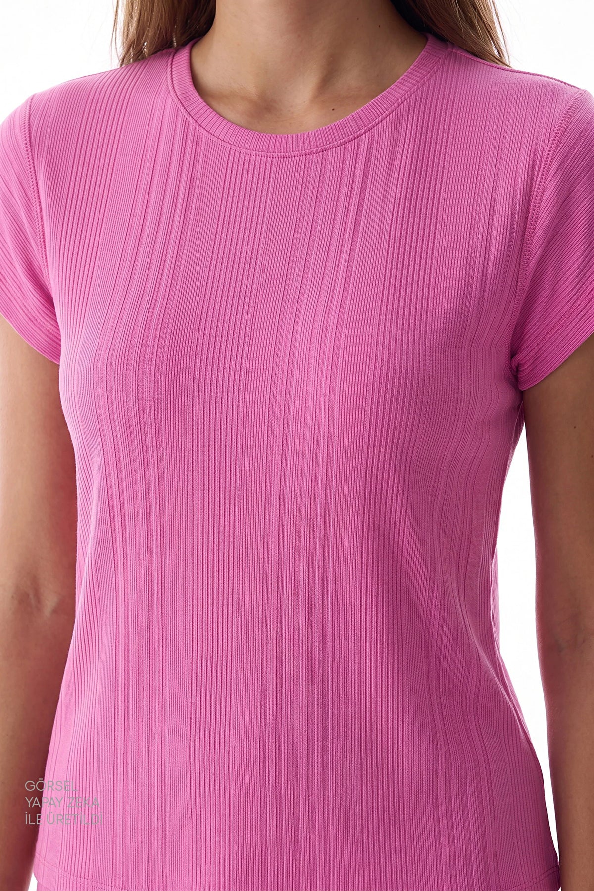 Lila Flora Kısa Kollu Pantolon Pijama Takımı