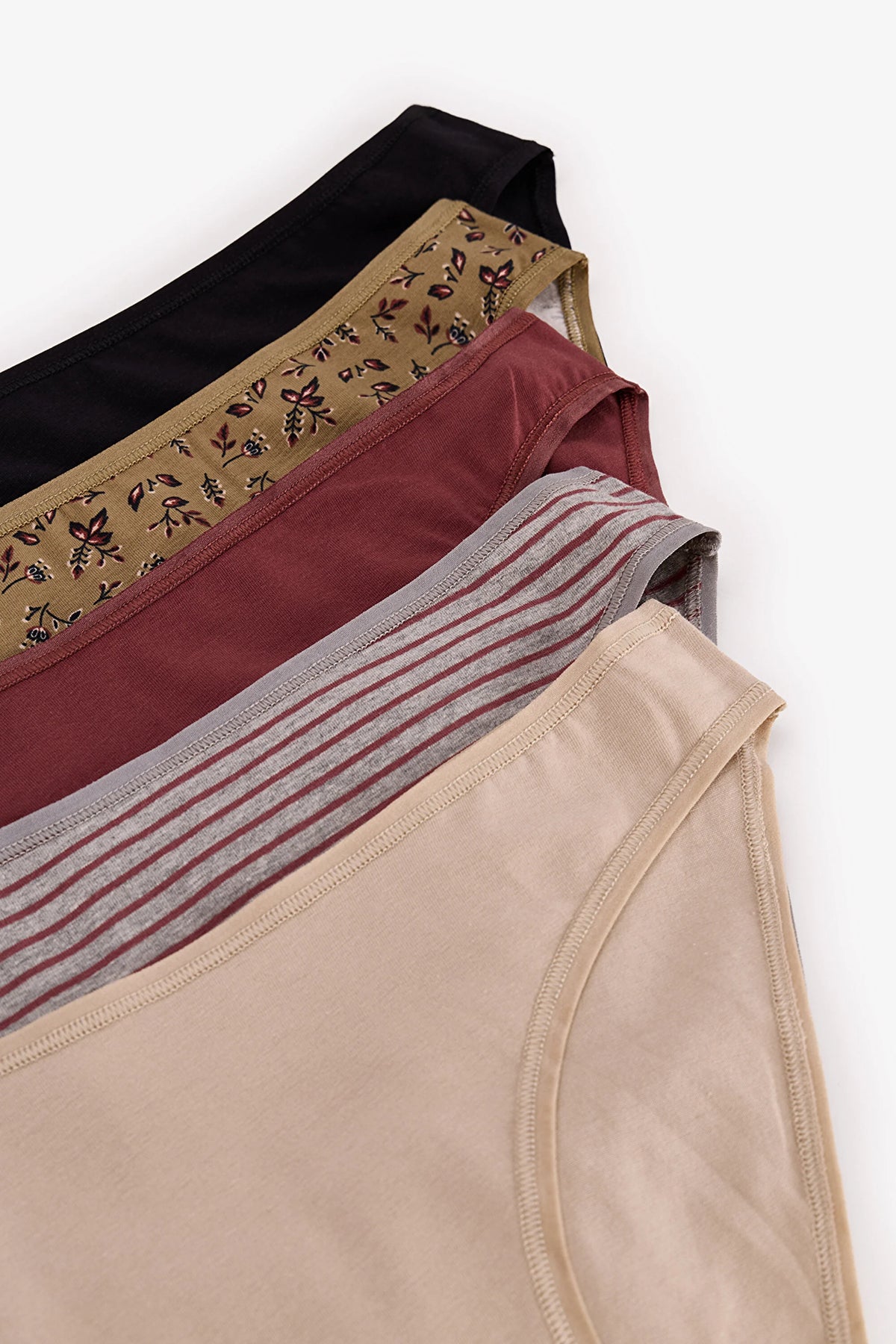 Wild Rose Çiçekli 5'li Slip Külot